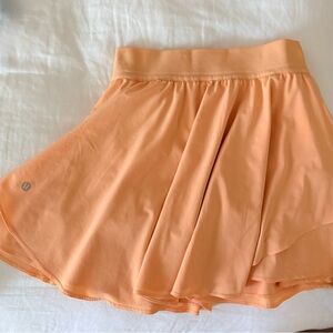 Lululemon Peach Court Rival Tennis Skirt, 8
